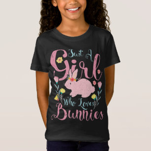 Bara en flicka som Kärlek Bunnier Buntblomma T Shirt