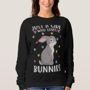 Bara en flicka som Kärlek Bunnies Funny Rabbit T Shirt
