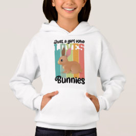 Bara en flicka som kärlek Bunnies Påskhare Cute T Shirt
