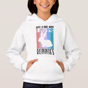 Bara en flicka som kärlek Bunnies Påskhare Cute T Shirt