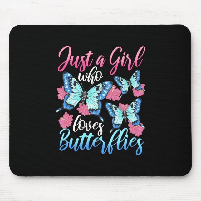 Bara en flicka som Kärlek Butterflies Musmatta (Framsidan)