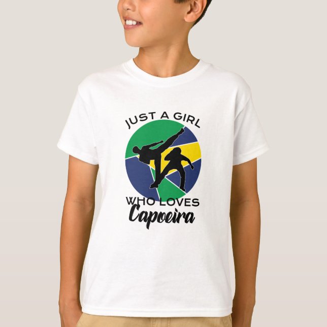 Bara en flicka som kärlek Capoeira T Shirt (Framsida)