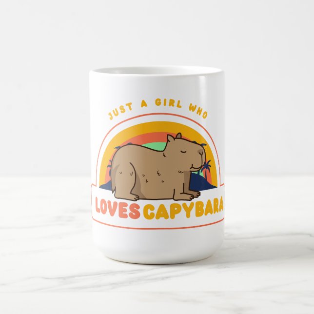 Bara en flicka som Kärlek Capybaras Kaffemugg (Center)