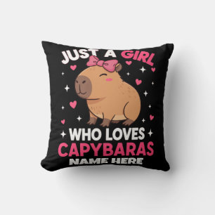 Bara en flicka som Kärlek Capybaras Kudde