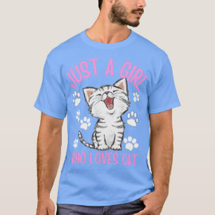 Bara en flicka som Kärlek Cat T Shirt