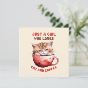 Bara en flicka som Kärlek Cats och Coffee (2)