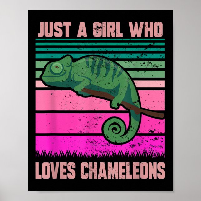 Bara en flicka som Kärlek Chameleons Funny Citote  Poster (Framsidan)