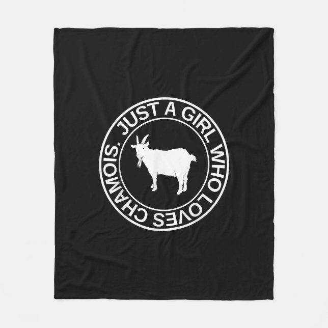 Bara en flicka som Kärlek Chamois-gåva till kvinno Fleecefilt (Framsidan)