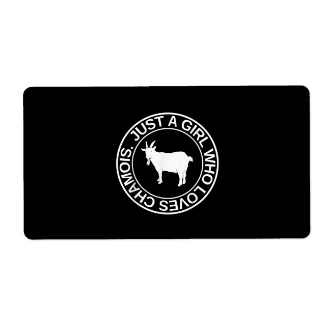 Bara en flicka som Kärlek Chamois-gåva till kvinno Fraktsedel (Framsidan)