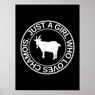 Bara en flicka som Kärlek Chamois-gåva till kvinno Poster