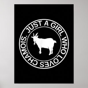 Bara en flicka som Kärlek Chamois-gåva till kvinno Poster