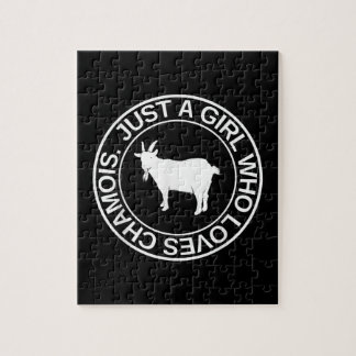 Bara en flicka som Kärlek Chamois-gåva till kvinno Pussel