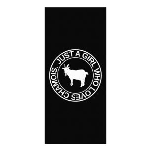 Bara en flicka som Kärlek Chamois-gåva till kvinno Reklamkort