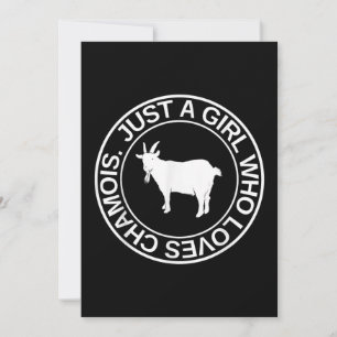 Bara en flicka som Kärlek Chamois Gift för kvinnor Inbjudningar