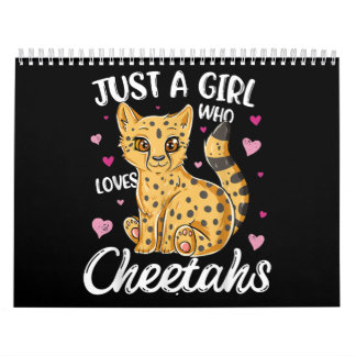 Bara en flicka som Kärlek Cheetahs | Heart Cheetah Kalender