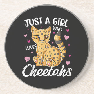 Bara en flicka som Kärlek Cheetahs | Heart Cheetah Underlägg