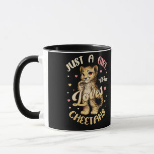 Bara en flicka som Kärlek Cheetahs Women Cheetah Mugg