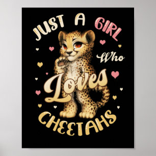 Bara en flicka som Kärlek Cheetahs Women Cheetah Poster