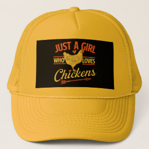 Bara en flicka som Kärlek Chickens - Chicken Älska Keps