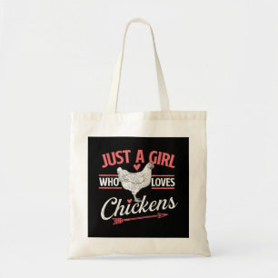 Bara en flicka som Kärlek Chickens - Chicken Älska Tygkasse