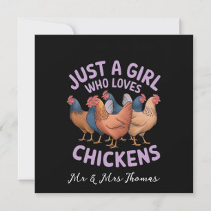 Bara en flicka som Kärlek Chickens för Älskare Inbjudningar