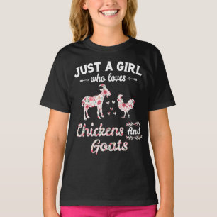 Bara en flicka som Kärlek Chickens och getternas B T Shirt