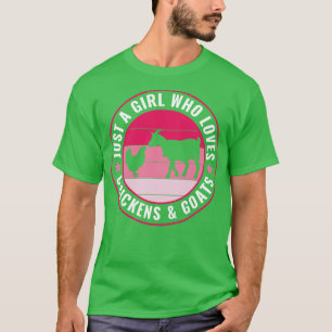 Bara en flicka som Kärlek Chickens och Goats Farme T Shirt
