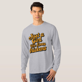 Bara en flicka som Kärlek Chickens T Shirt