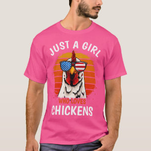 Bara en flicka som Kärlek Chickens Youth Chicken D T Shirt