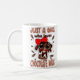 Bara en flicka som Kärlek Chocolate Mjölk Kaffemugg