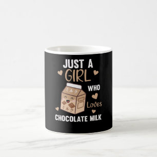 Bara en flicka som kärlek Chocolate Mjölk Kawaii Kaffemugg