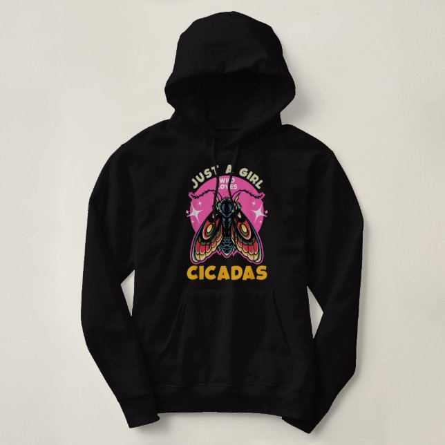 Bara en flicka som Kärlek Cicadas Insekter entomol T Shirt (Design framsida)