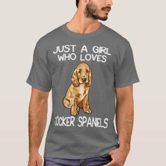 Bara en flicka som Kärlek Cocker Spanska T Shirt