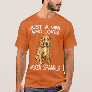 Bara en flicka som Kärlek Cocker Spanska T Shirt