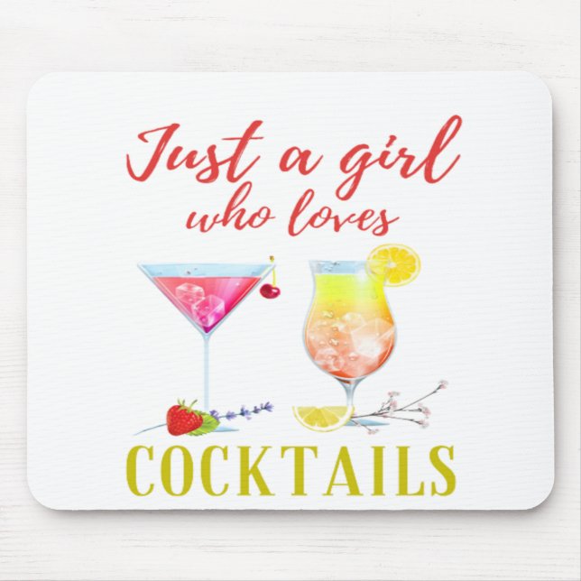 Bara en flicka som Kärlek Cocktails Cute Cute Musmatta (Framsidan)