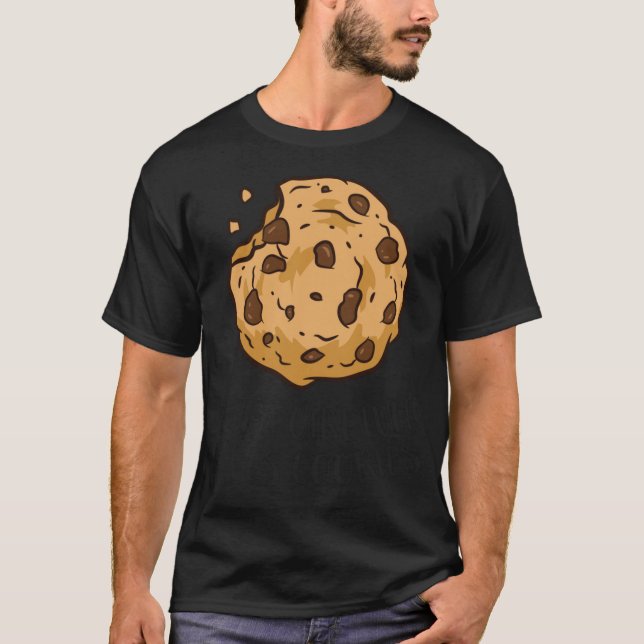 Bara en flicka som Kärlek Cookies Funny Chocolate  T Shirt (Framsida)