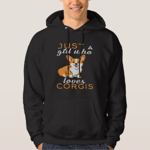 Bara en flicka som Kärlek Corgis Essential Hoodie