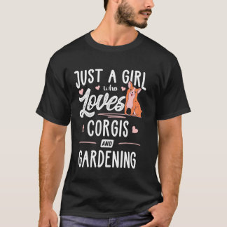 Bara en flicka som Kärlek Corgis och  kvinnor T Shirt