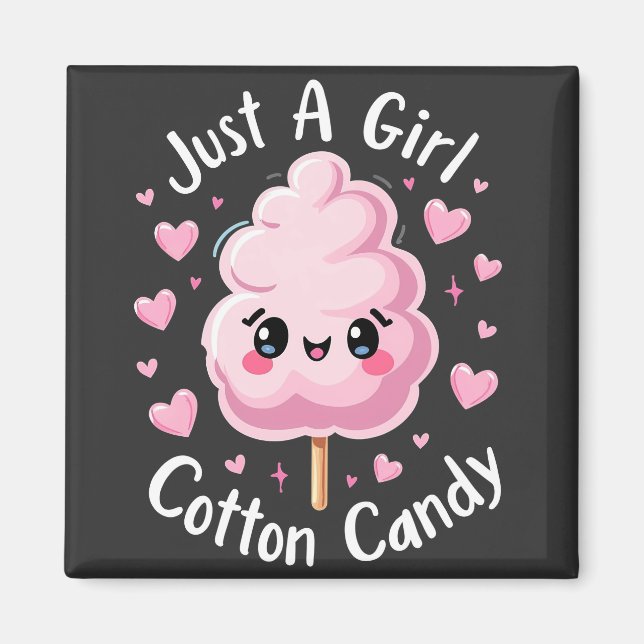 Bara en flicka som Kärlek Cotton Candy Magnet (Framsidan)