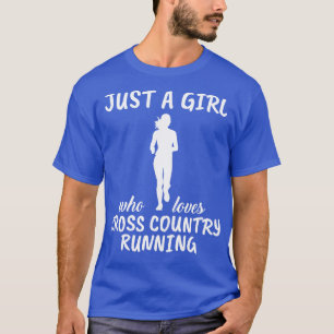 Bara en flicka som Kärlek Crosst country 2 år 2 T Shirt