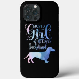 Bara en flicka som Kärlek Dachshund Hund älskare F