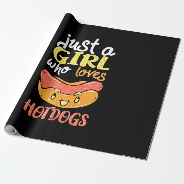 Bara en flicka som Kärlek Dachshund Hund Presentpapper (Utrullad)