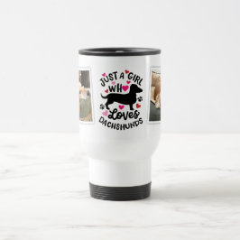 Bara en flicka som Kärlek Dachshunds Photo Resemug Resemugg