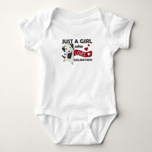 Bara en flicka som kärlek Dalmatian Kawaii Hund T Shirt