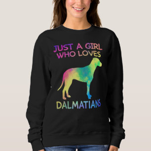 Bara en flicka som Kärlek Dalmatier Cute Dalmatian T Shirt