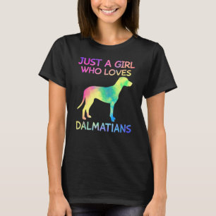 Bara en flicka som Kärlek Dalmatier Cute Dalmatian T Shirt
