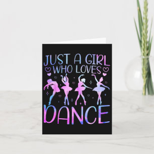 Bara en flicka som Kärlek Dance Älskare Girl Danci Kort