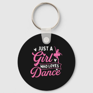 Bara en flicka som Kärlek Dance - Dancer Dancing Ä Nyckelring
