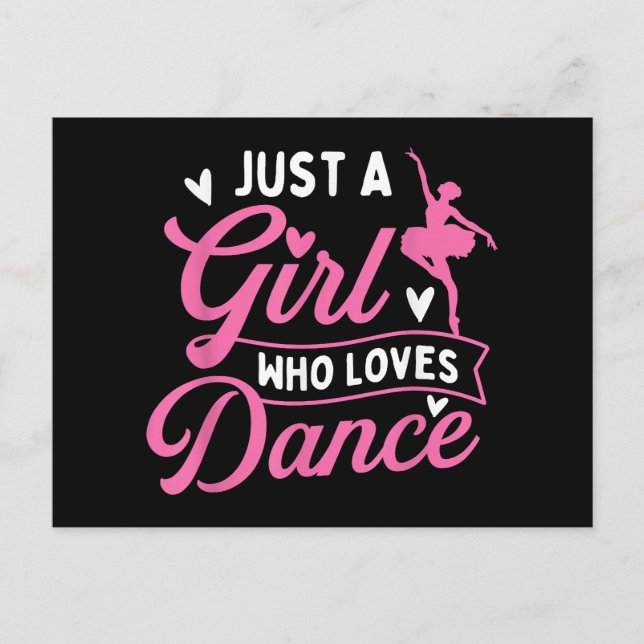 Bara en flicka som Kärlek Dance - Dancer Dancing Ä Vykort (Framsida)