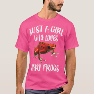 Bara en flicka som Kärlek Dart Frogs T Shirt